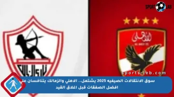 سوق الانتقالات الصيفية 2025 يشتعل.. الأهلي والزمالك يتنافسان على أفضل الصفقات قبل إغلاق القيد